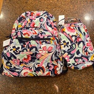 Vera Bradley backpack and lunch box
